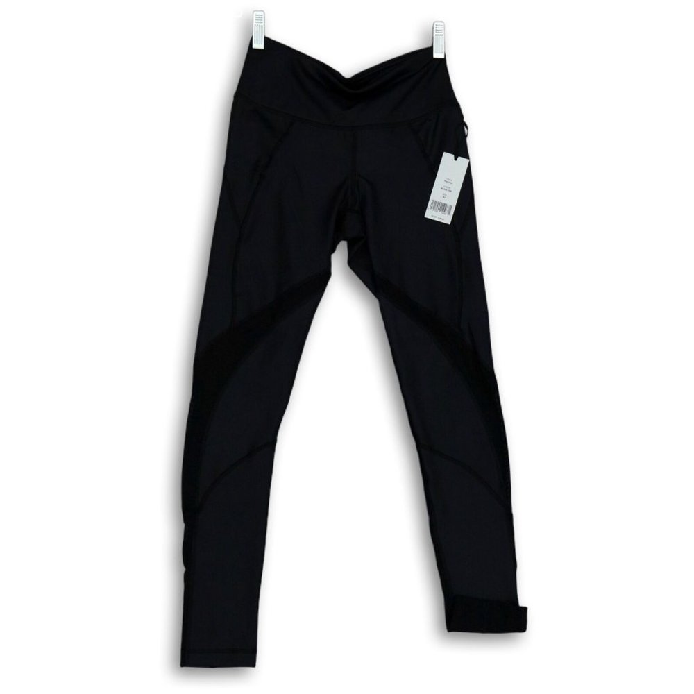 NWT VINA XX‎ BLACK CIRE WITH MESH LEGGING XS